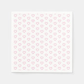 Serviette En Papier Pink Love - Ajoutez vos couleurs préférées - Coeur (Devant)