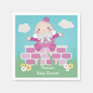 Serviette En Papier Pink mignon Baby shower vide