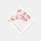 Serviette En Papier Pink moderne Il me donne Fête des mariées aux papi (Coin)