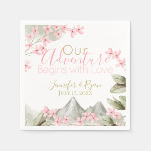 Serviette En Papier Pink Mountain Blossoms Adventure