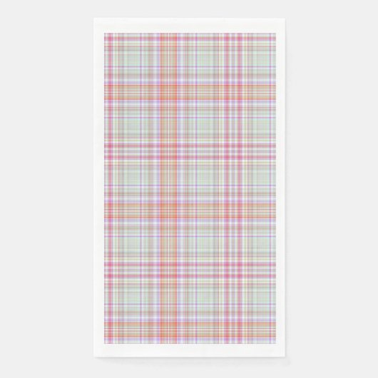 Serviette En Papier Pink 'n vert Plat géométrique (Devant)