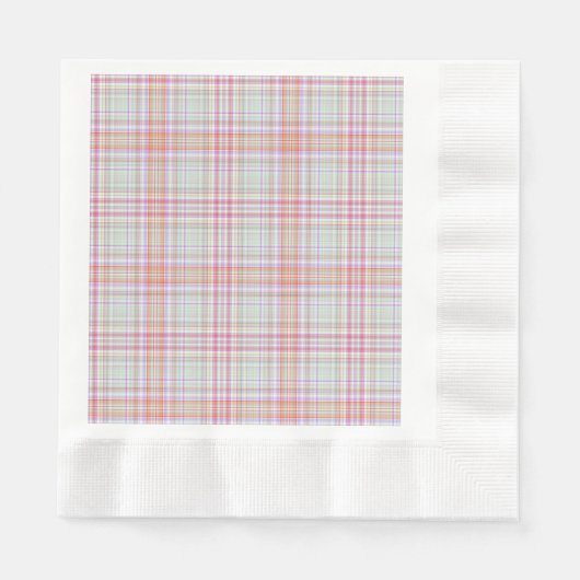 Serviette En Papier Pink 'n vert Plat géométrique (Devant)