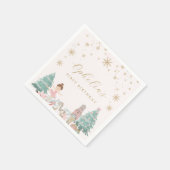 Serviette En Papier Pink Nutcracker Ballet Birthday Napkins (Coin)
