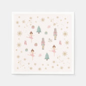 Serviette En Papier Pink Nutcracker Ballet Birthday Paper Napkins (Devant)