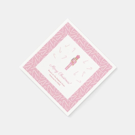 Serviette En Papier Pink Nutcracker Noël Fêtes Brunch Party (Coin)