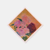 Serviette En Papier Pink Peony bouquet Naples (Coin)