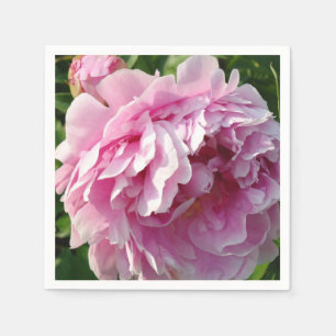 Serviette En Papier Pink Peony photo cottage ferme jardin fleuri