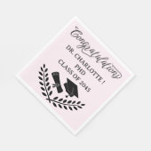 Serviette En Papier Pink PHD Graduation Party (Coin)