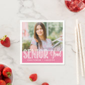 Serviette En Papier Pink Photo Graduation Party Papier serviettes (En situation)