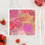 Serviette En Papier Pink plants (En situation)