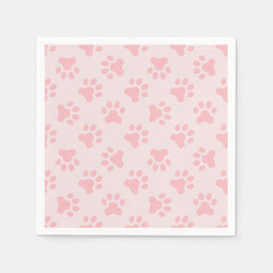 Serviette En Papier Pink Puppy serviettes de table pour la fête d'anni