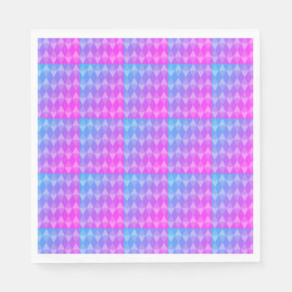 Serviette En Papier Pink, Purple, Blue Diamond Pattern