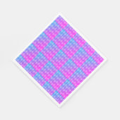 Serviette En Papier Pink, Purple, Blue Diamond Pattern (Coin)