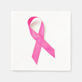 Serviette En Papier Pink Ribbon Sensibilisation au cancer du sein (Devant)
