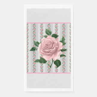 Serviette En Papier Pink Roses Paper Napkin