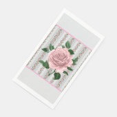 Serviette En Papier Pink Roses Paper Napkin (Coin)