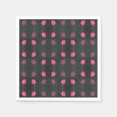 Serviette En Papier Pink Roses Pattern (Devant)