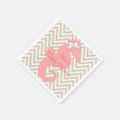 Serviette En Papier Pink Seahorse Beach Baby shower à thème serviettes (Coin)
