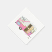 Serviette En Papier Pink She Shed Camper Trailer (Coin)