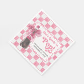 Serviette En Papier Pink She's Ready to Pop Baby Shower (Coin)