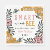 Serviette En Papier Pink Smart comme peut Bee Graduation Party (Devant)