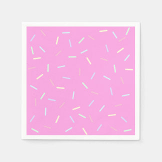 Serviette En Papier Pink Sprinkles Print Paper Bowl