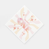 Serviette En Papier Pink Super Disco Dancing Queen Premier anniversair (Coin)