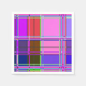 Serviette En Papier Pink tartan Fabric Pattern Cloth Madras (Devant)