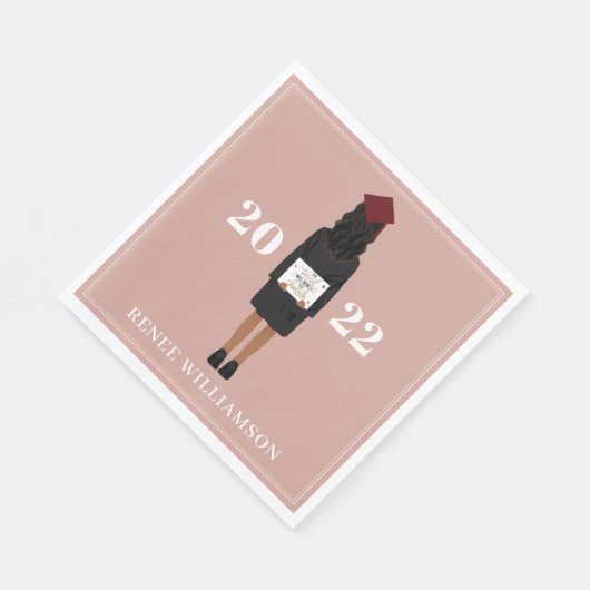 Serviette En Papier Pink Tassel valait la peine du Hassle Graduation P (Coin)