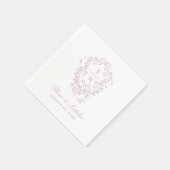 Serviette En Papier Pink Toile Mariage papier serviettes chinoiserie (Coin)