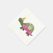 Serviette En Papier Pink Tortoise Party Napkin | Fête d'anniversaire d (Coin)
