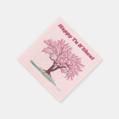Serviette En Papier Pink Tree Happy Tu B'shvat (Coin)