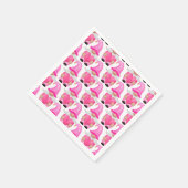 Serviette En Papier Pink Valentine's Day Gnomes mignonne adorable (Coin)