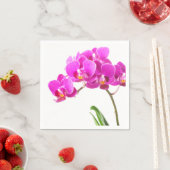 Serviette En Papier Pink violet Dendrobium Orchidée Fleur tropicale (En situation)