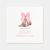 Serviette En Papier Pink Western 2025 Graduation (Devant)