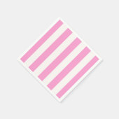 Serviette En Papier Pink White Stripes (Coin)