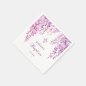 Serviette En Papier Pink Wisteria Baptism (Coin)