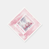 Serviette En Papier Pinkmas Snowman Christmas Scene Napkins Winter (Coin)