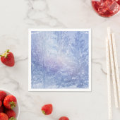 Serviette En Papier Pins de forêt d'hiver Snowflakes Soirée élégante (En situation)