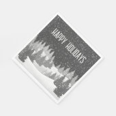 Serviette En Papier Pins d'hiver de Noël (Coin)