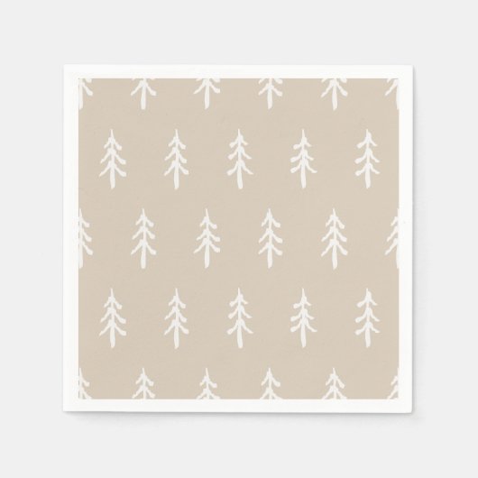 Serviette En Papier Pins qui murmurent - Grès (Devant)