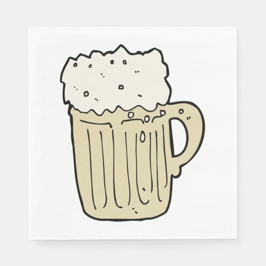 Serviette En Papier Pint De Bière (Devant)