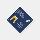 Serviette En Papier Pints de dés chic pour 25e anniversaire (Coin)