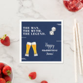 Serviette En Papier Pints de dés chic pour 92e anniversaire (En situation)
