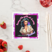 Serviette En Papier Pinup_ Infirmière Badass (En situation)
