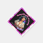 Serviette En Papier Pinup_ Infirmière Badass (Coin)