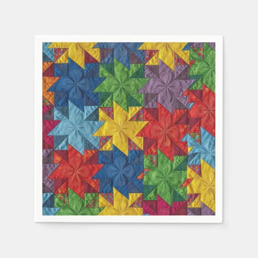 Serviette En Papier Pinwheel Patchwork Quilt Pattern (Devant)