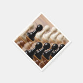 Serviette En Papier Pions sur le tableau d'échecs (Coin)