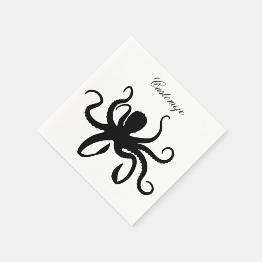 Serviette En Papier Pipe Silhouette Thunder_Cove (Coin)