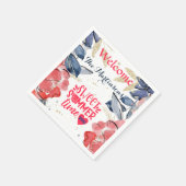 Serviette En Papier Pique-nique BBQ d'été Papier personnalisé (Coin)